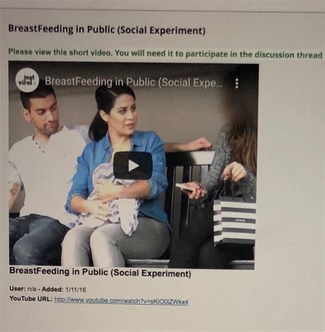 Breastfeeding In Public Social Experiment Please