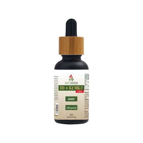 Bio Herbs Witamina D3 K2 Mk 7 Forte 30 Ml Opinie Skład I Cena ️