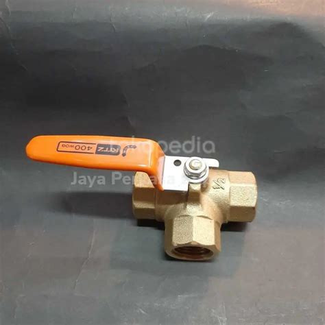 3 Way Ball Valve Kitz Bronze 12 Inchi Gudangku