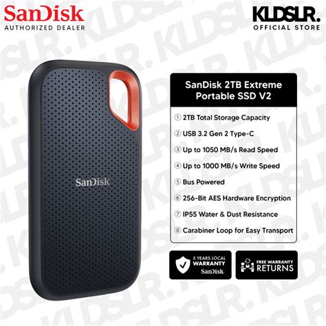 Ready Stock Sandisk E61 Extreme 500gb 1tb 2tb 4tb External Ssd Portable Ssd Type C With