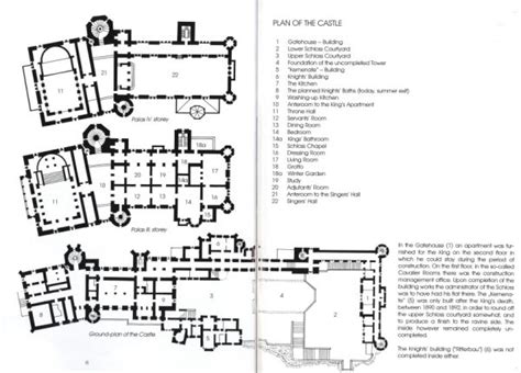 Floor Plan - Neuschwanstein castle | Castillo de neuschwanstein, Planos, Castillos