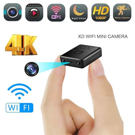 4K Full HD 1080P Mini Ip Kamera XD WiFi Gece G R Kamera IR CUT Hareket