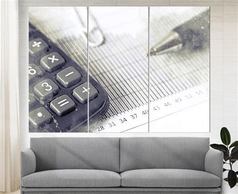 Accountant Office Decor, Accountant Gift, Large Accounting Watercolor ...