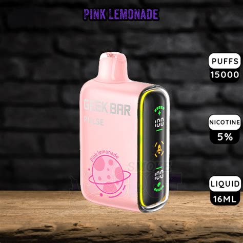 Buy Geek Bar Pulse 15000 Puffs Pink Lemonade Vape Online Ssv