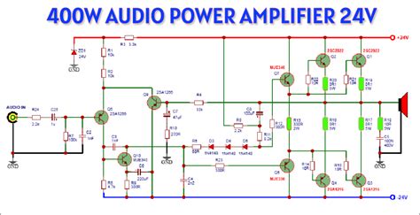 400w Amplifier Circuit Diagram Using 2sc2922 And 2sa1216 Electronics Projects Tronicspro