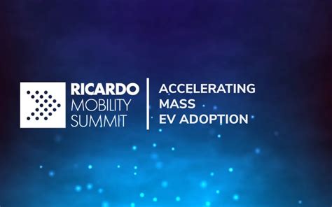 Accelerating Ev Adoption Ricardo Mobility Summit