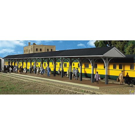 Walthers 933 3188 Ho Wood Station Shed And Platform Kit Includes 4