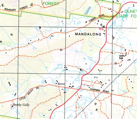 Dooralong 1 25000 Nsw Topographic Map Maps Books And Travel Guides