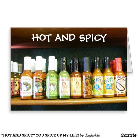 Hot And Spicy You Spice Up My Life Zazzle Valentine Greeting