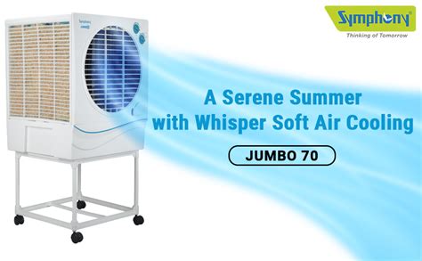 Symphony Jumbo 70 Desert Air Cooler For Home With Aspen Pads Powerful