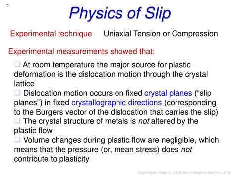 Ppt Plastic Deformation Of Single Crystals Powerpoint Presentation