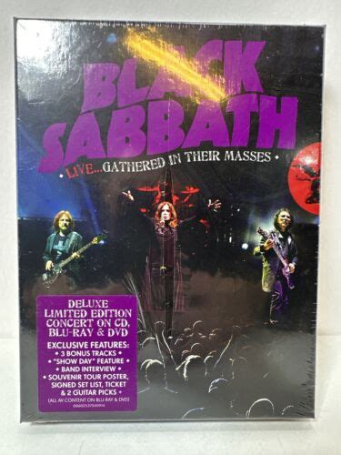 BLACK SABBATH LIVE GATHERED IN THEIR MASSES DELUXE LTD ED CD DVD BLU