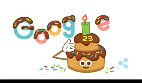 Google Rayakan Ulang Tahun Ke 23 Dengan Animasi Doodle Bentuk Kue