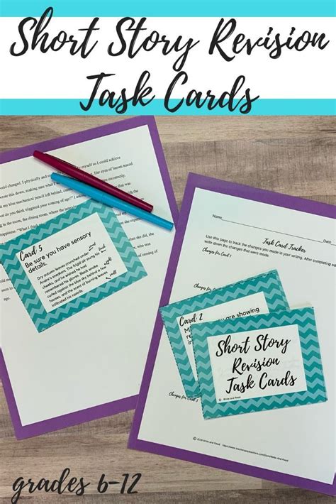 Short Story Revision Task Cards For Self Editing And Revision