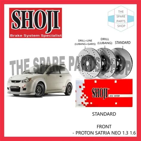 Proton Satria Neo Brake Disc Rotor Set Front Shoji Lazada