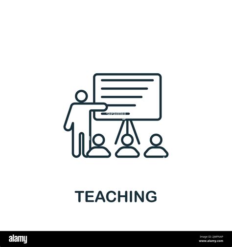 Teaching Icon Monochrome Simple Business Training Icon For Templates