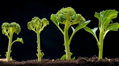 broccoli plant growing stages