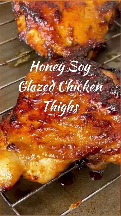 Honey Soy Glazed Chicken Thighs😋 Recipe Is In The Comment Section Chicken Easy Chicken