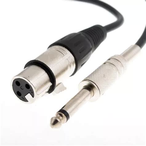 Cabo Profissional Para Microfone P10 Mono X Conector Xlr 5m