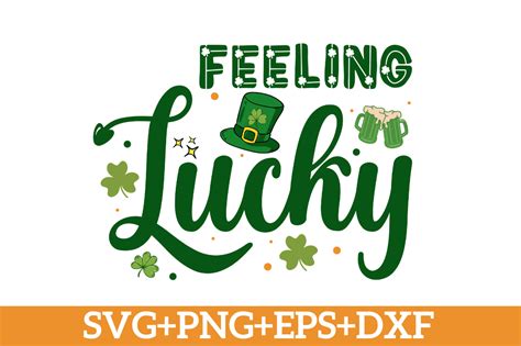 Feeling Lucky Svvgstpatricks Day Svg Graphic By Craftsvg · Creative Fabrica