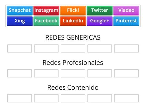 Redes Sociales Group Sort