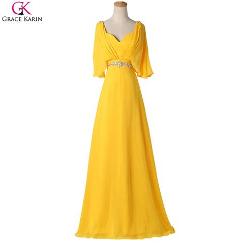 Popular Long Yellow Prom Dresses Buy Cheap Long Yellow Prom Dresses