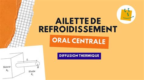 Oral Centrale Supélec Ailette de refroidissement YouTube