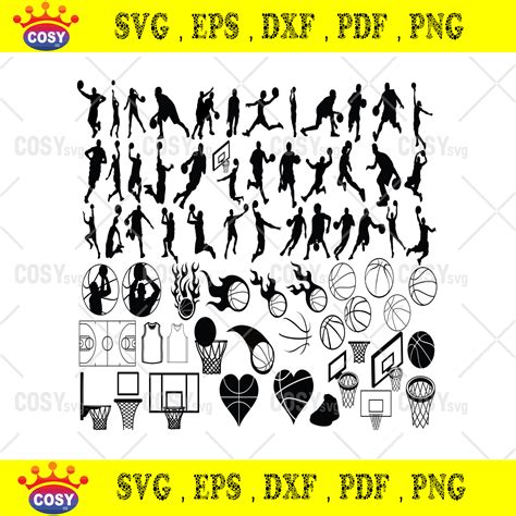 Basketball Svg Bundle Basketball Clipart