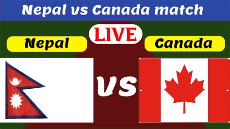 Live NEPAL VS CANADA XI ONE DAY 2nd PRACTICE MATCH 2024 NEP VS