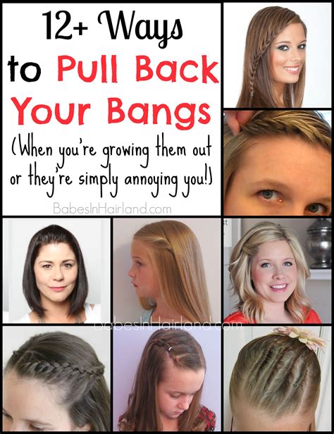 12 Ways To Pull Back Your Bangs Babes In Hairland