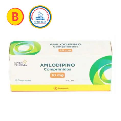 Amlodipino Mg X Seven Pharma Ecofarmacias