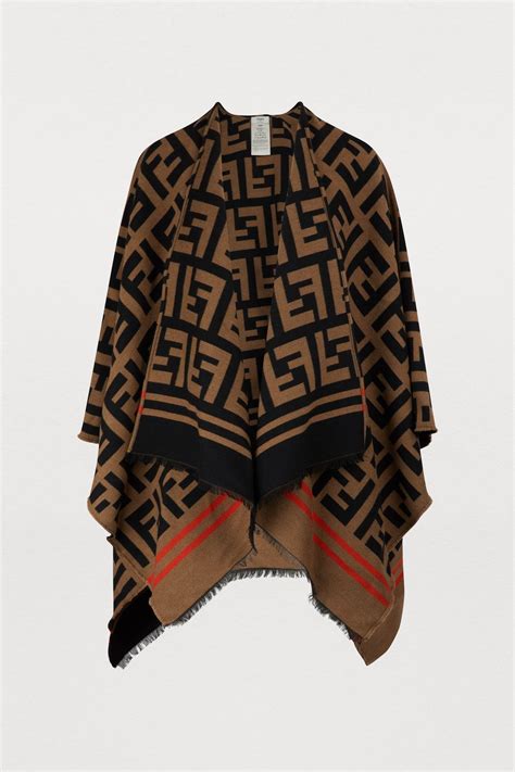 Fendi Ff Poncho Lyst