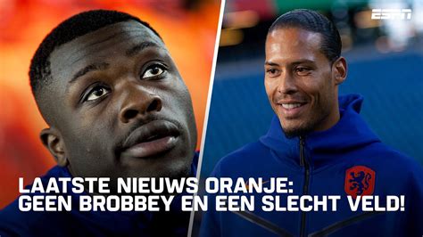 ORANJE VANDAAG ZORGEN Om Het VELD Brian Brobbey MIST De CLASH MET