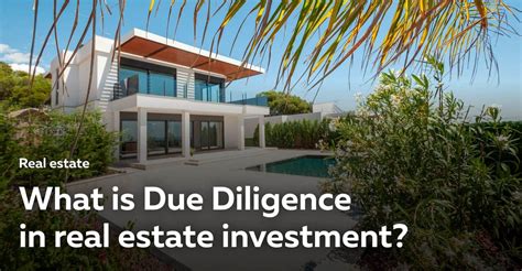 Due Diligence In Real Estate Investment Complete Guide Checklist