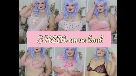 Plus Size Lingerie Try On Haul Shein Curve Youtube