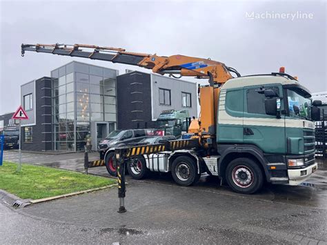 Scania R124 420 8X4 EURO 3 EFFER 950 6S 1 REMOTE Mobile Crane For