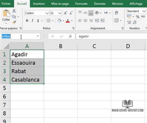 Tuto Excel Cr Er Une Plage Nomm E Dynamique Tutoriel Excel