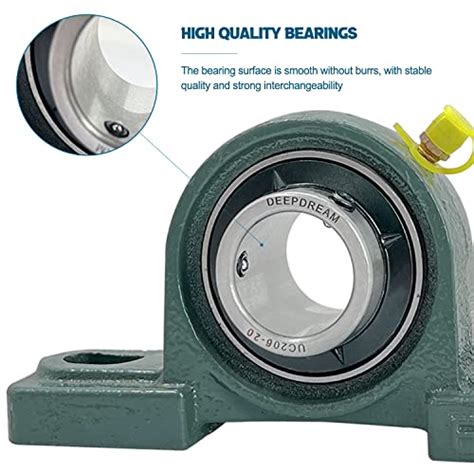 4 Pcs Ucp206 20 Pillow Block Bearing 1 14 Inch Mounted Pillow Block Bearings