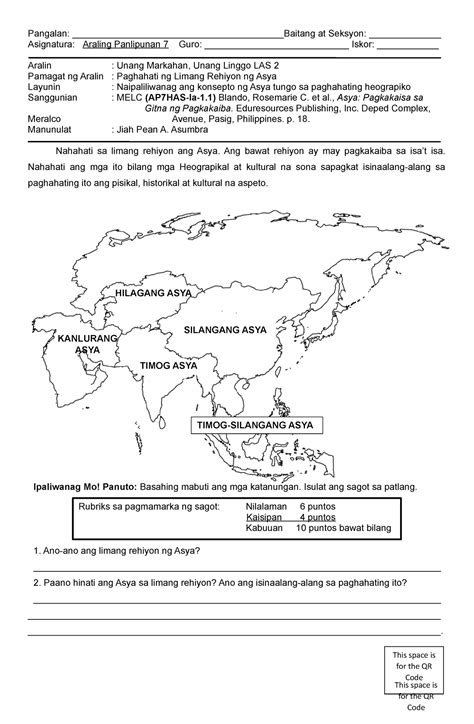 Araling Panlipunan Activity Sheet Dubai Khalifa | Hot Sex Picture