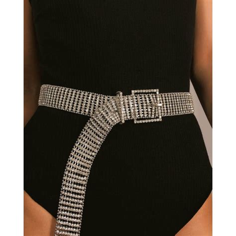 Impressive Belt Synthetic Rhinestone Fancy Jewelry Super X Studio