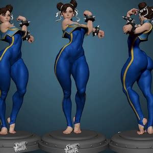 Chun Li Beach Bikini Street Fighter Estatua Figura D Modelo Etsy M Xico