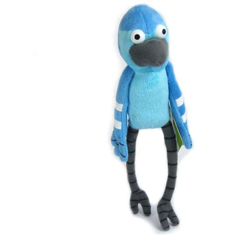 Anime Cartoon Regular Show Mordecai Plush Blue Jays Toy Soft Stuffed