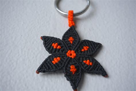 flower keychain string  hearts