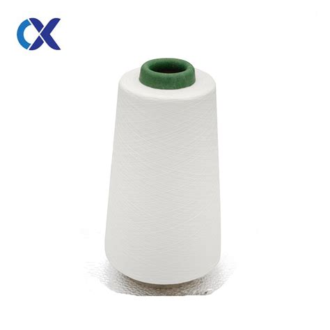 S Raw White Virgin Polyester Spun Yarn China Yarn And