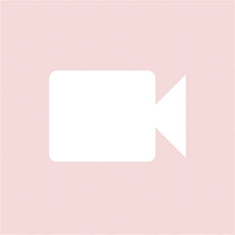 Pink Pastel Facetime Logo