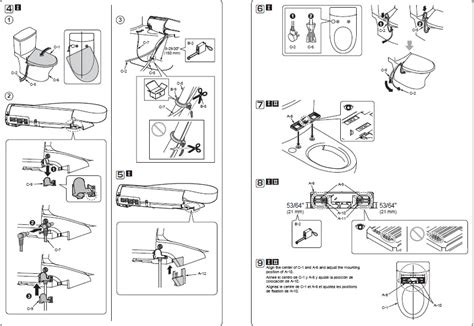 Toto Sw4736 12 Washlet Electronic Bidet Toilet Seat Installation Guide