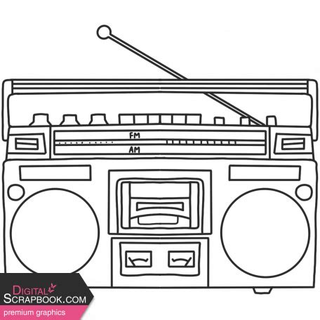 The Good Life May June Retro Boombox Template Graphic By Marisa