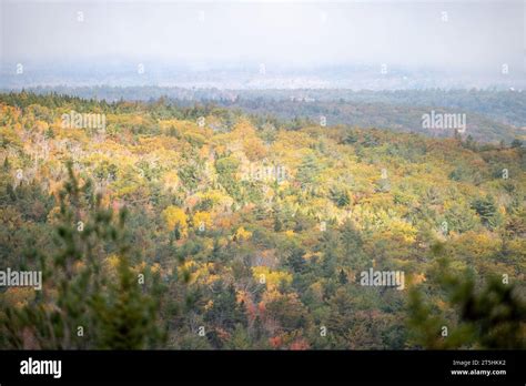 Beautiful Fall Colors At Acadia National Park Maine Stock Photo Alamy