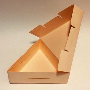 Triangle Box Template Triangle Gift Box Cake Slice Box Pizza Slice