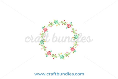 Spring Wreath Svg Cut File Craftbundles